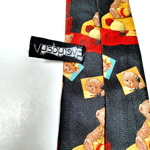 3 Novelty Neckties Looney Tunes USPS Stamp Collection Bugs Bunny Teddy Bears Vtg - Picture 5 of 5